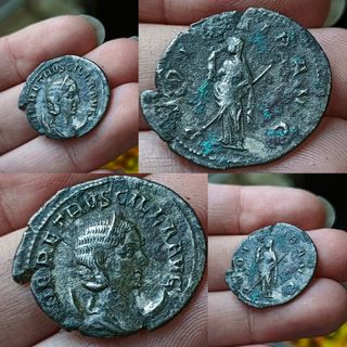 Moneda Romana Plata Antigua