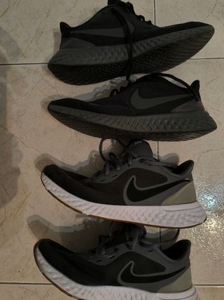 2 Pares Zapatillas Nike Revolution Negro/Gris