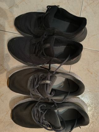 2 Pares Zapatillas Nike Revolution Negro/Gris