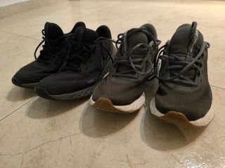 2 Pares Zapatillas Nike Revolution Negro/Gris