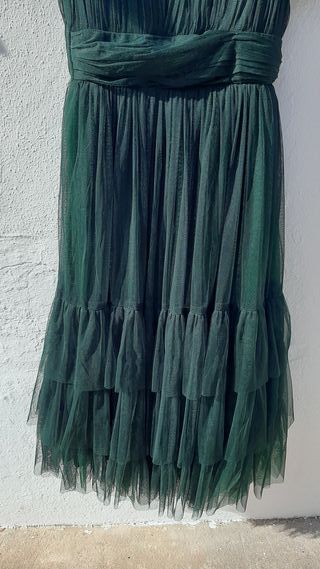 Vestido de fiesta Madison verde esmeralda