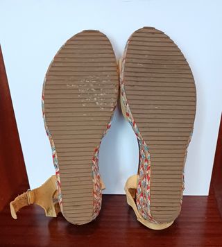 Sandalias 39 Interbios piel suela multicolor 