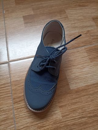 Zapato comunión niño azul marino 