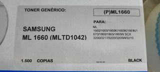 Tóner Genérico Samsung ML-1660 Negro