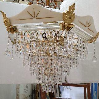 Lámpara Alabastro y Strass Swarovski