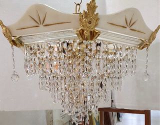 Lámpara Alabastro y Strass Swarovski