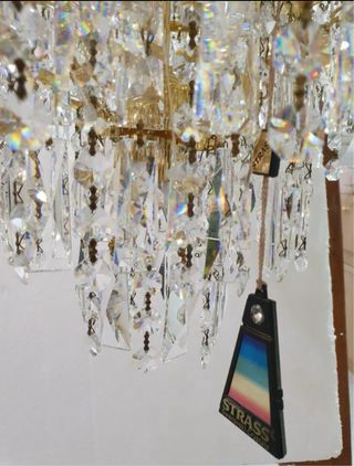 Lámpara Alabastro y Strass Swarovski