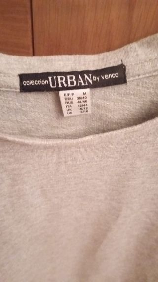 Sudadera Mujer Talla M Venca Gris