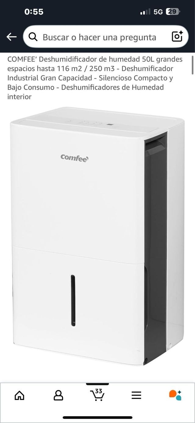 Deshumidificador Comfee 50L