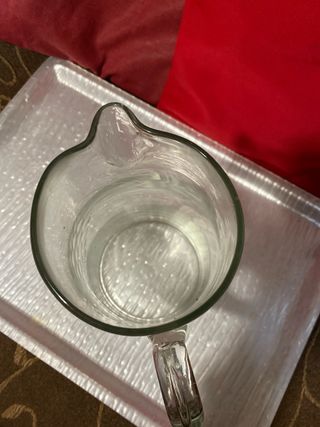 Jarra de cristal y licorera vintage