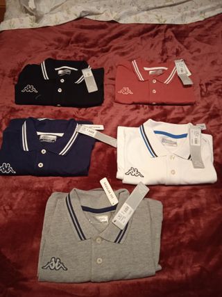 Lote 5 Polos Kappa XL Nuevos
