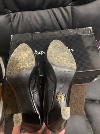 Zapatos Patricia Miller Tacon Tira Negra Talla 40