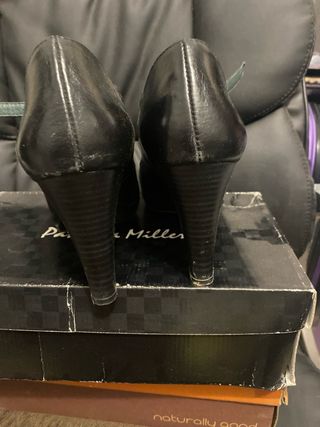 Zapatos Patricia Miller Tacon Tira Negra Talla 40