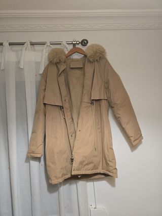 Chaquetón beige talla única sin estrenar