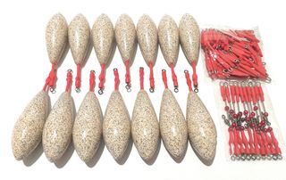 ✅ 14 plomos pesca surfcasting, grapas, urfes. 