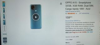 Ridotto! Telefono cellulare OPPO A15 3GB 32GB