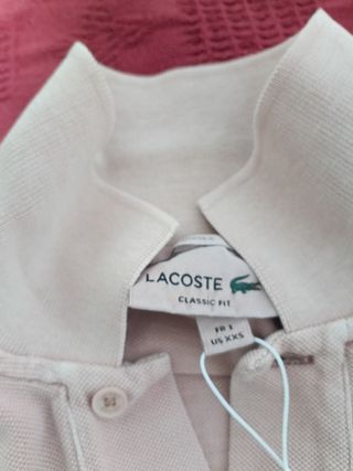 Polo Lacoste XS Rosa