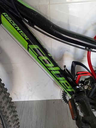 Bicicleta Montaña Negra y Verde