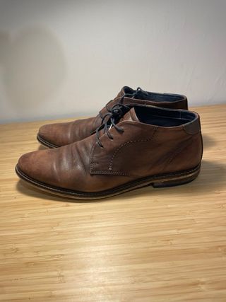 Zapatos clásicos de Piel Marrón Talla 45 Botines