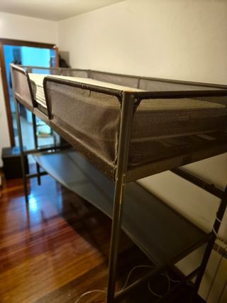 Litera Juvenil con Escritorio Gris