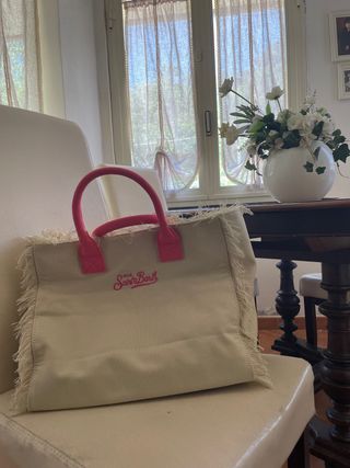 Borsa MC2 Saint Barth Beige/Rosa