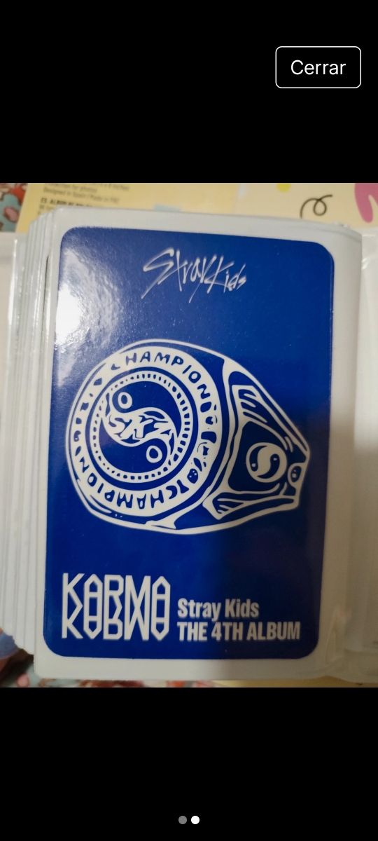 Photocard Changbin Oficial Karma Stray Kids