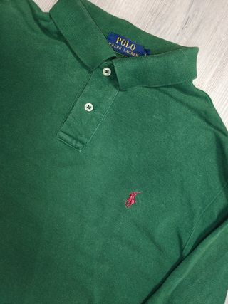 Polo Ralph Lauren Manga Larga Verde