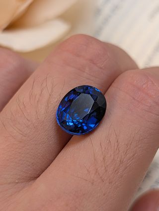 Zafiro natural Ceilán azul
