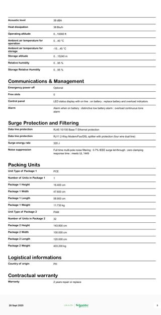 APC Smart-Ups SC450RMI1U UPS 450VA (Rackmount 1U)