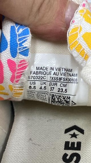 Converse platform sneakers multicolor taglia 37