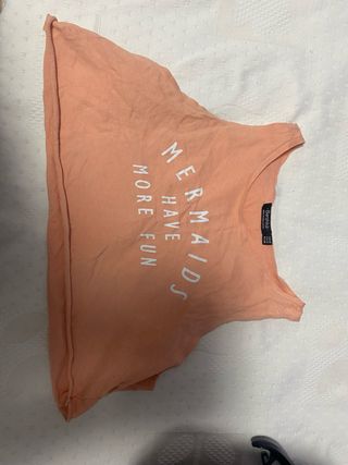 Camiseta corta Bershka Mermaids Have More Fun