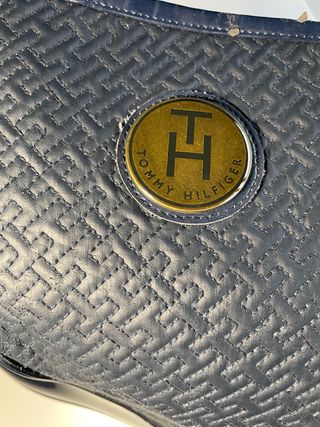 Botas de agua Tommy Hilfiger azul y oro