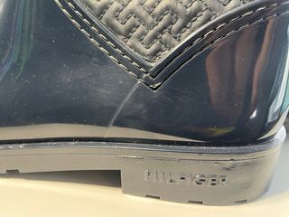 Botas de agua Tommy Hilfiger azul y oro