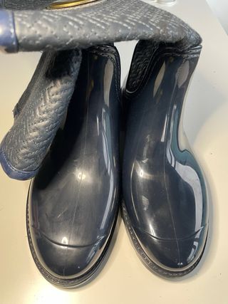 Botas de agua Tommy Hilfiger azul y oro