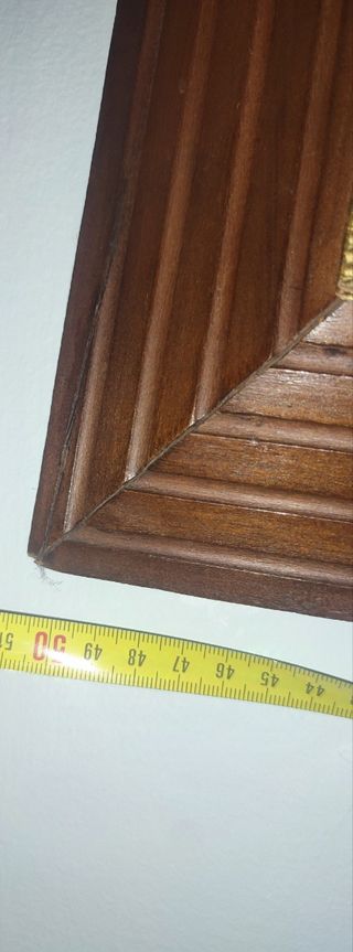 Cuadro paisaje con marco de madera