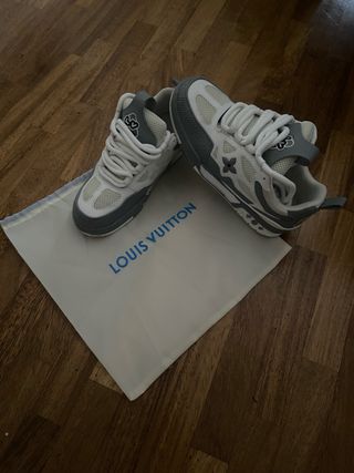 Scarpe Louis Vuitton LV Skate Grigio Bianco