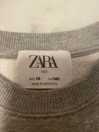 Sudadera Zara New York Gris