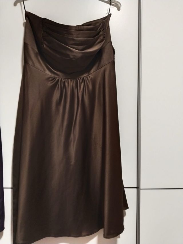 Vestido morado Blanco