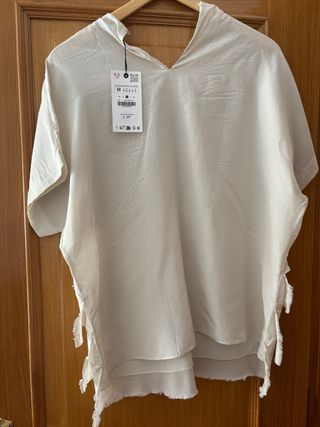 Blusa Zara Beige Talla M