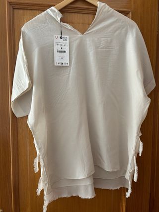 Blusa Zara Beige Talla M