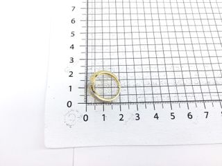 anillo oro 18k con piedra con circonita
