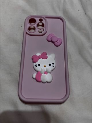 Funda iPhone 13 Pro Max Hello Kitty Rosa