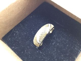 anillo oro 18k con piedra con circonita t. 10 (15,92 mm)