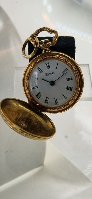 Orologio da taschino antico smaltato