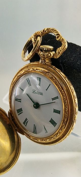Orologio da taschino antico smaltato