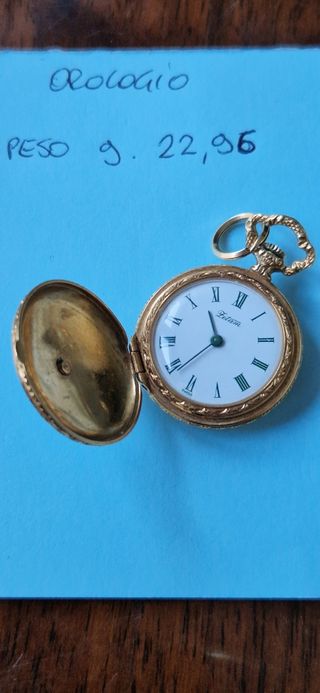 Orologio da taschino antico smaltato