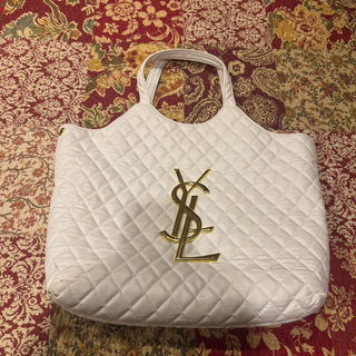 Bolso Saint Laurent Icare Blanco Dorado