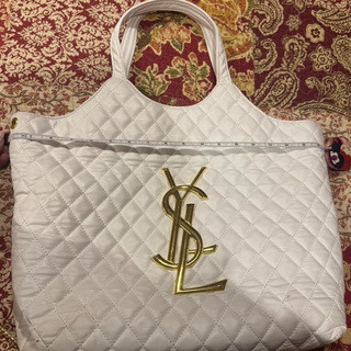 Bolso Saint Laurent Icare Blanco Dorado