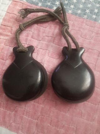 Castañuelas flamencas negras