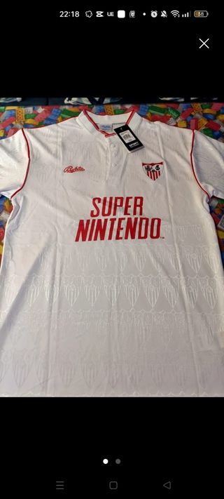 Camiseta Sevilla Bukta Blanca Talla XL